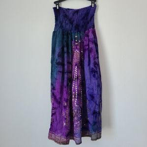 Cassee's boho tie dye midi dress